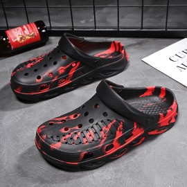 Men's EVA Clogs, Slip-on Closed Toe Sandals, Soft Sole Walking Shoes, Outdoor Garden Shoe Beach Sandals