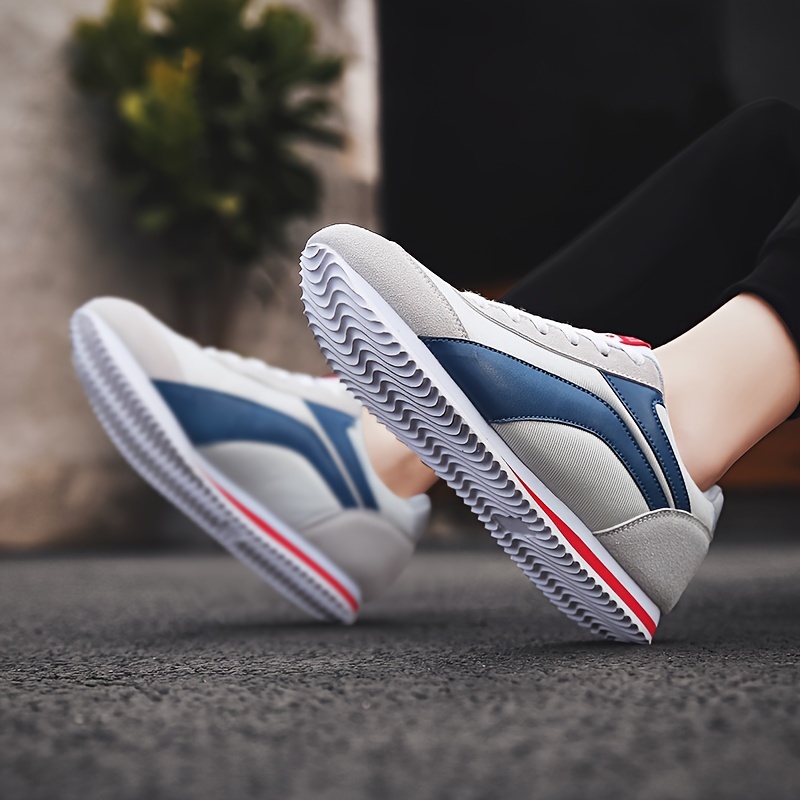 mens lace up sneakers comfortable and breathable casual walking shoes for outdoor walking jogging spring summer and autumn details 1